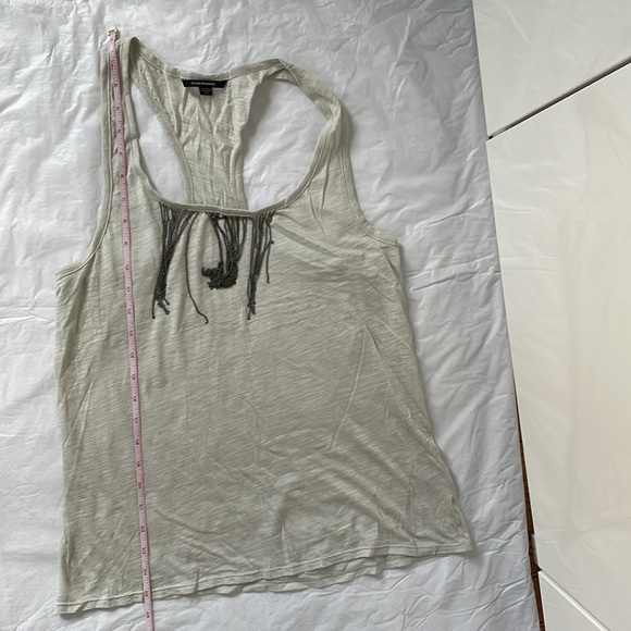 CLUB MONACO T-Shirt Sleeveless Color-Light Gray w/ metal detail Size-Large NWOT - Picture 8 of 8